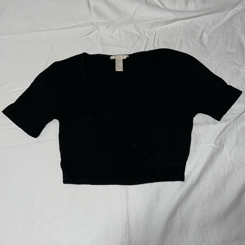 Wrap crop top - Picture 2 of 4